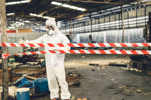 Professional Biohazard technician working in Saratoga Springs, NY